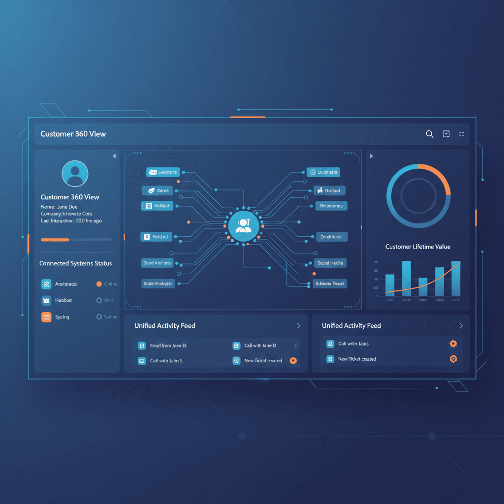 Dashboard med AI-integration og dataoverblik